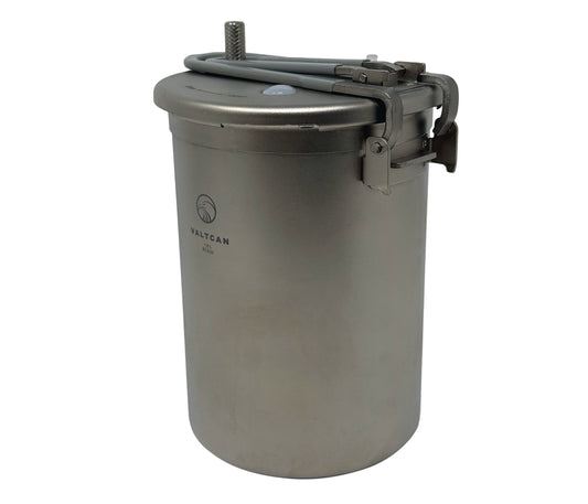Titanium Pressure Pot Perfect Rice, Any Flame, Any Altitude · 1800ml · 35kPa Locking Lid · 520g Ultralight
