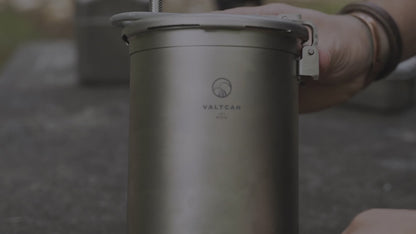 Titanium Pressure Pot Perfect Rice, Any Flame, Any Altitude · 1800ml · 35kPa Locking Lid · 520g Ultralight