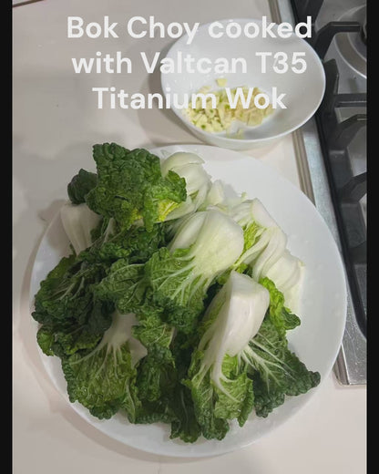 Titanium Wok Sear Without Coatings, Cook Without Compromise · 14” · 3 lbs · 2mm Thick