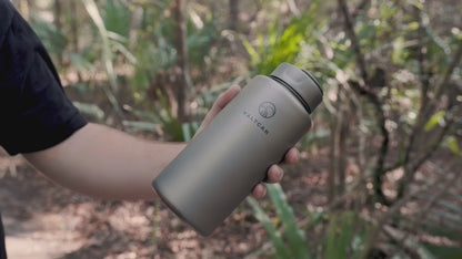 Valtcan 1000ml Titanium Water Bottle Wide Mouth Single Wall 34oz capacity Ultralight  219g