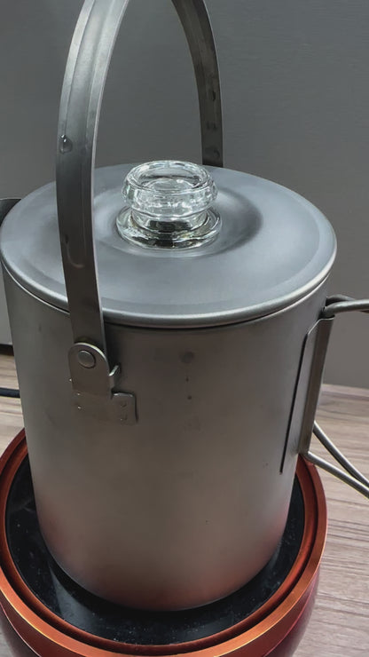 Titanium Coffee Percolator Taste Coffee, Not Metal · 1.5L · 6 Cups · 395g Ultralight
