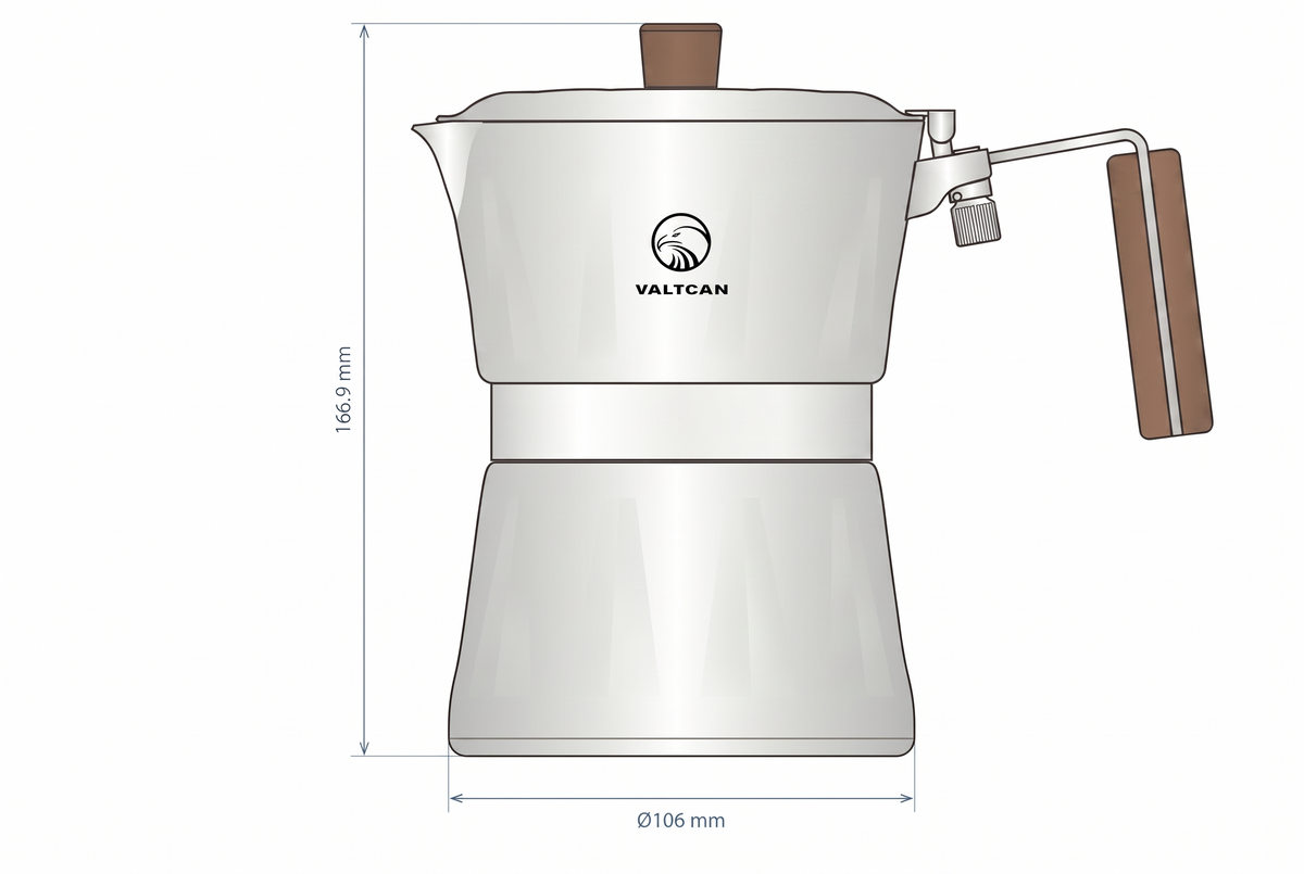 Pre-ORDER Ships November 2026: Titanium Moka Pot The Last One You Will Buy · 250ml · 4 Cups · 415g