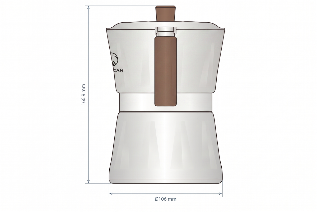Pre-ORDER Ships November 2026: Titanium Moka Pot The Last One You Will Buy · 250ml · 4 Cups · 415g