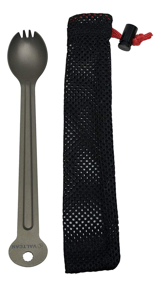 Valtcan Titan-Löffellöffel mit langem Griff, Camping-Schlüsselanhänger, 35 g 