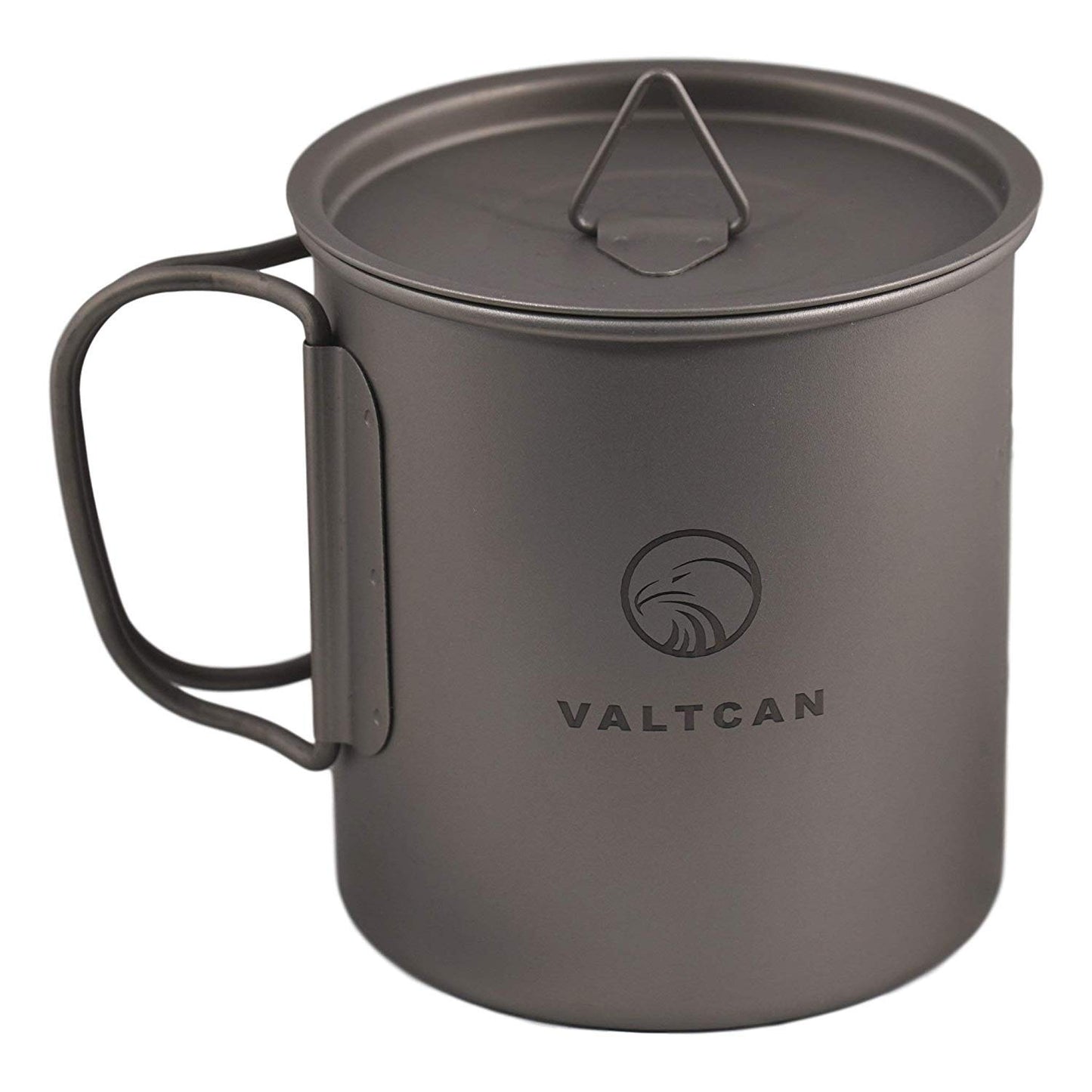 VALTCAN Titan-Campingbecher mit Deckel, 450 ml, 81 g 