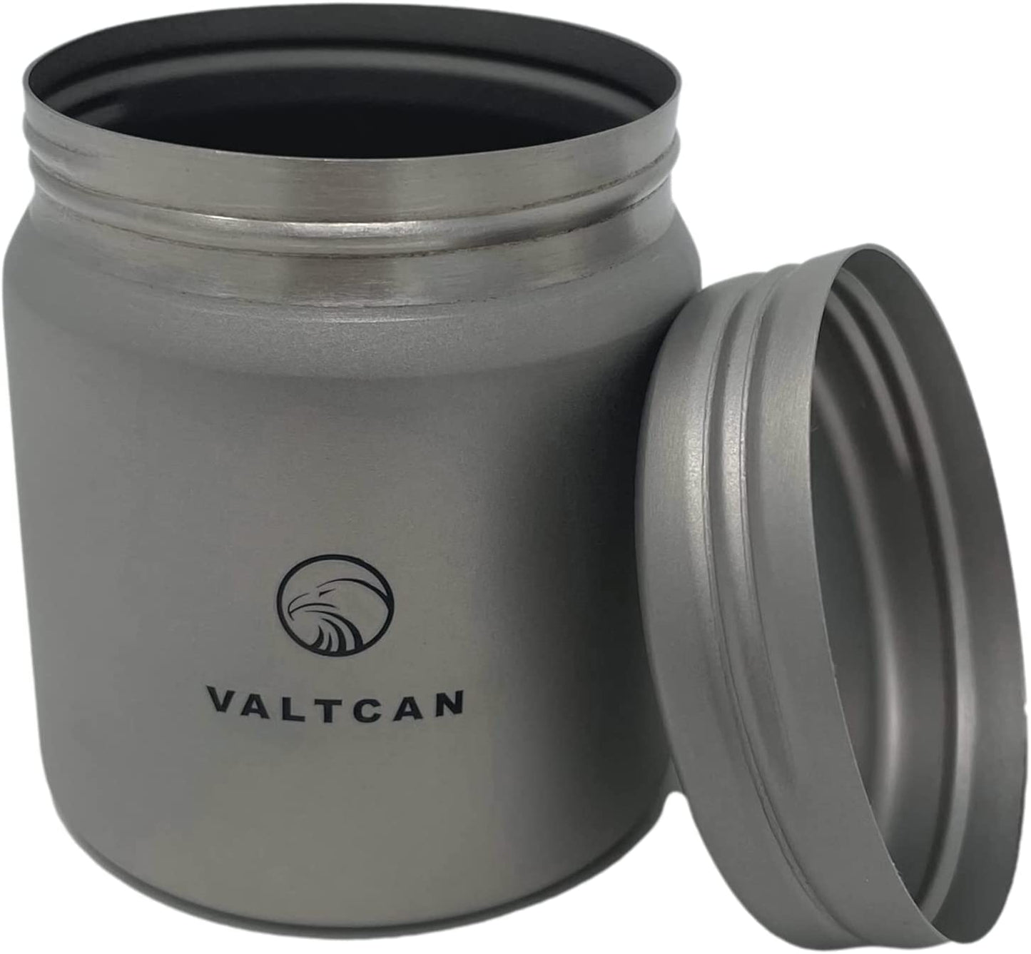 Valtcan Titanium Canister for Tea Sugar Salt Storage Stackable Case Lid 48g