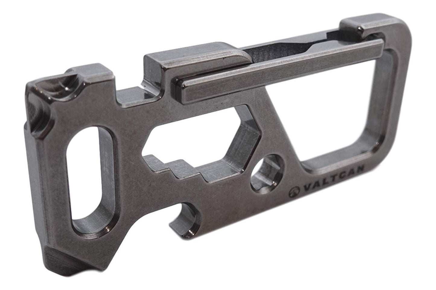 Valtcan Titan-Karabiner-Multitool-Schlüsselanhängerhalter, glänzend, Stonewash, 18 g 