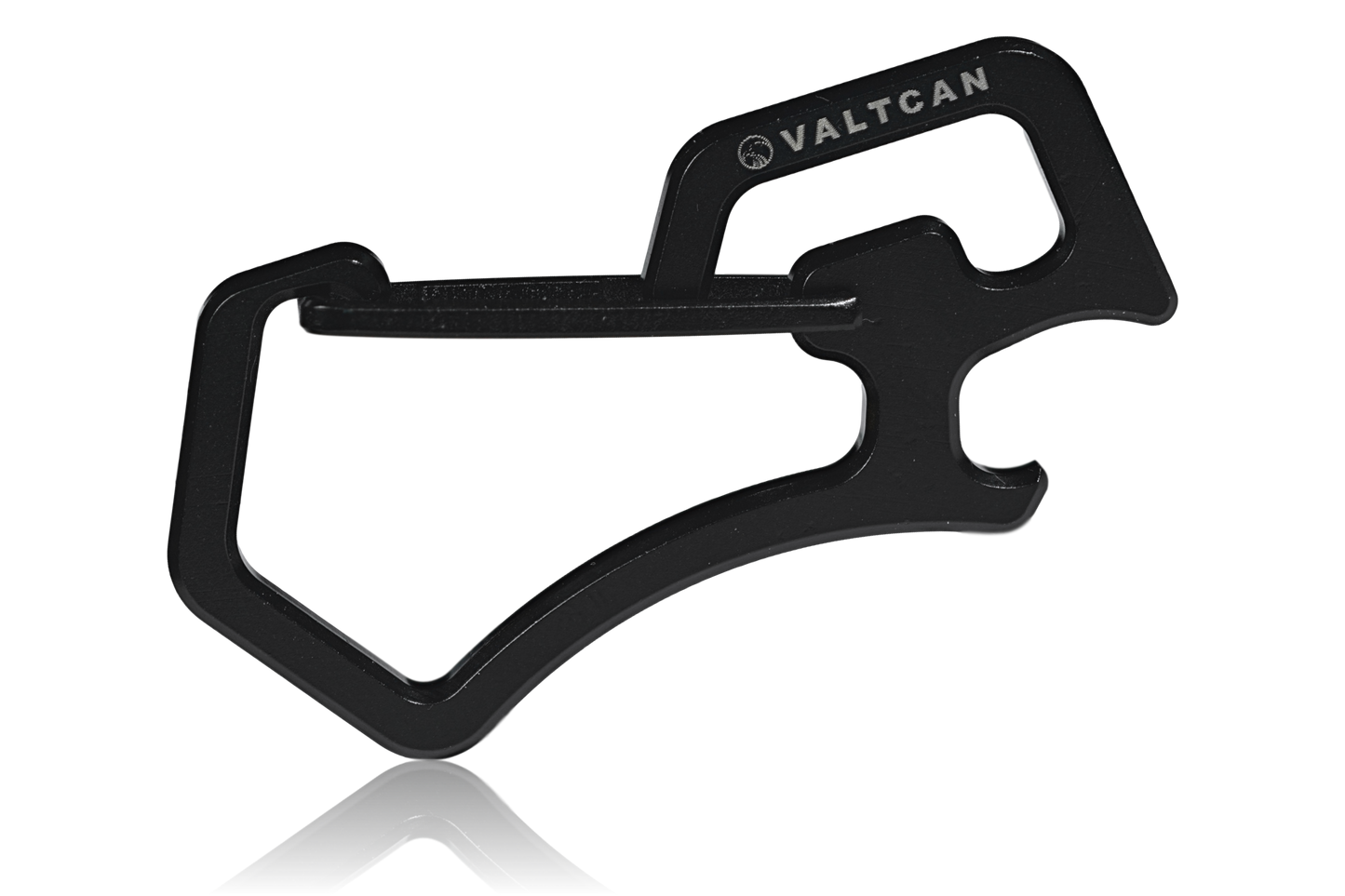 Valtcan Titanium Carabiner with Bottle Opener Space Black 14g