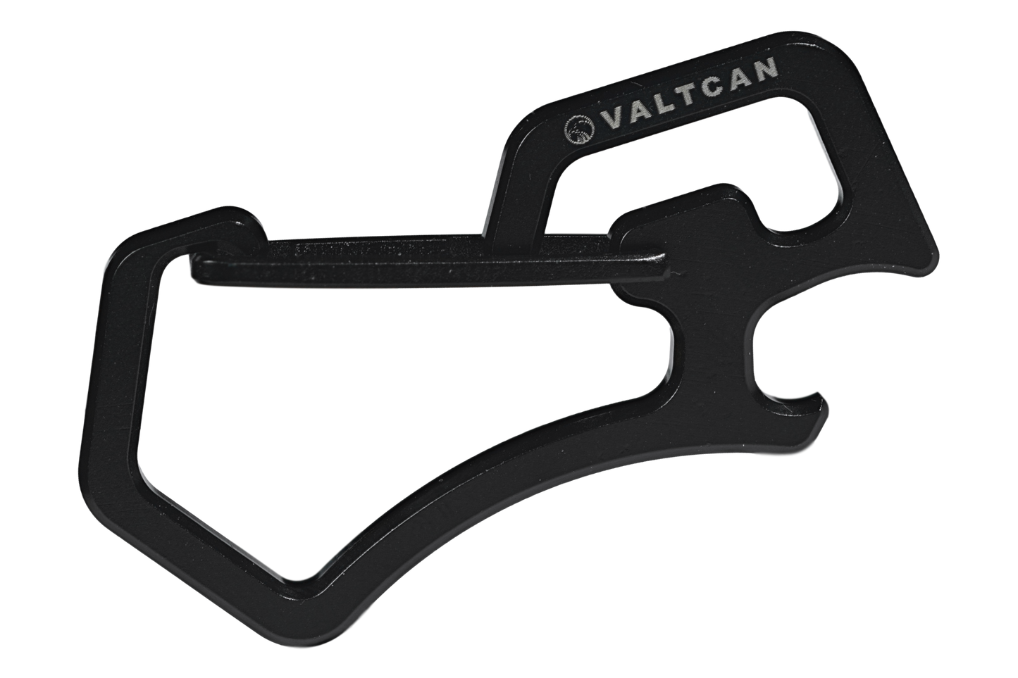 Valtcan Titan-Karabiner mit Flaschenöffner, Space Black, 14 g 