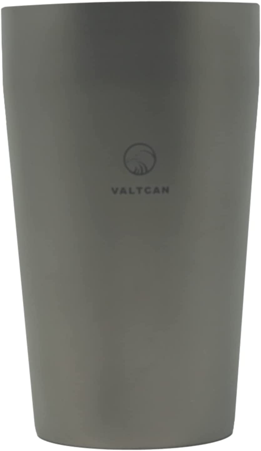 Valtcan Titanium Beer Cup Mug 500ml Double Wall with Lid 16.9 fl oz 269g