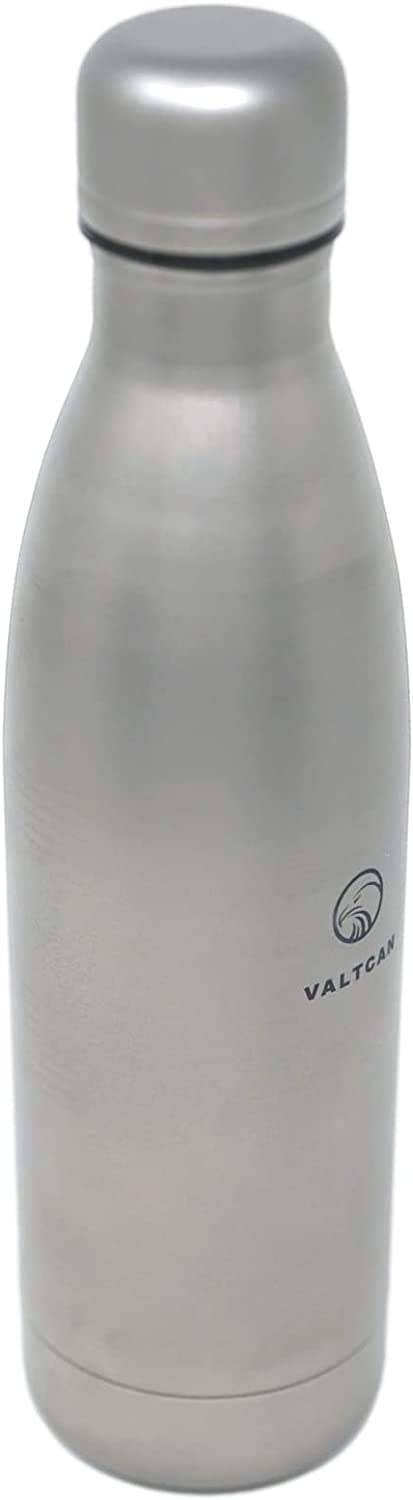 Valtcan Titanium Water Bottle 680ml 2023 Military Design with Carry Case 23oz Capacity for Biking Hiking Single Wall