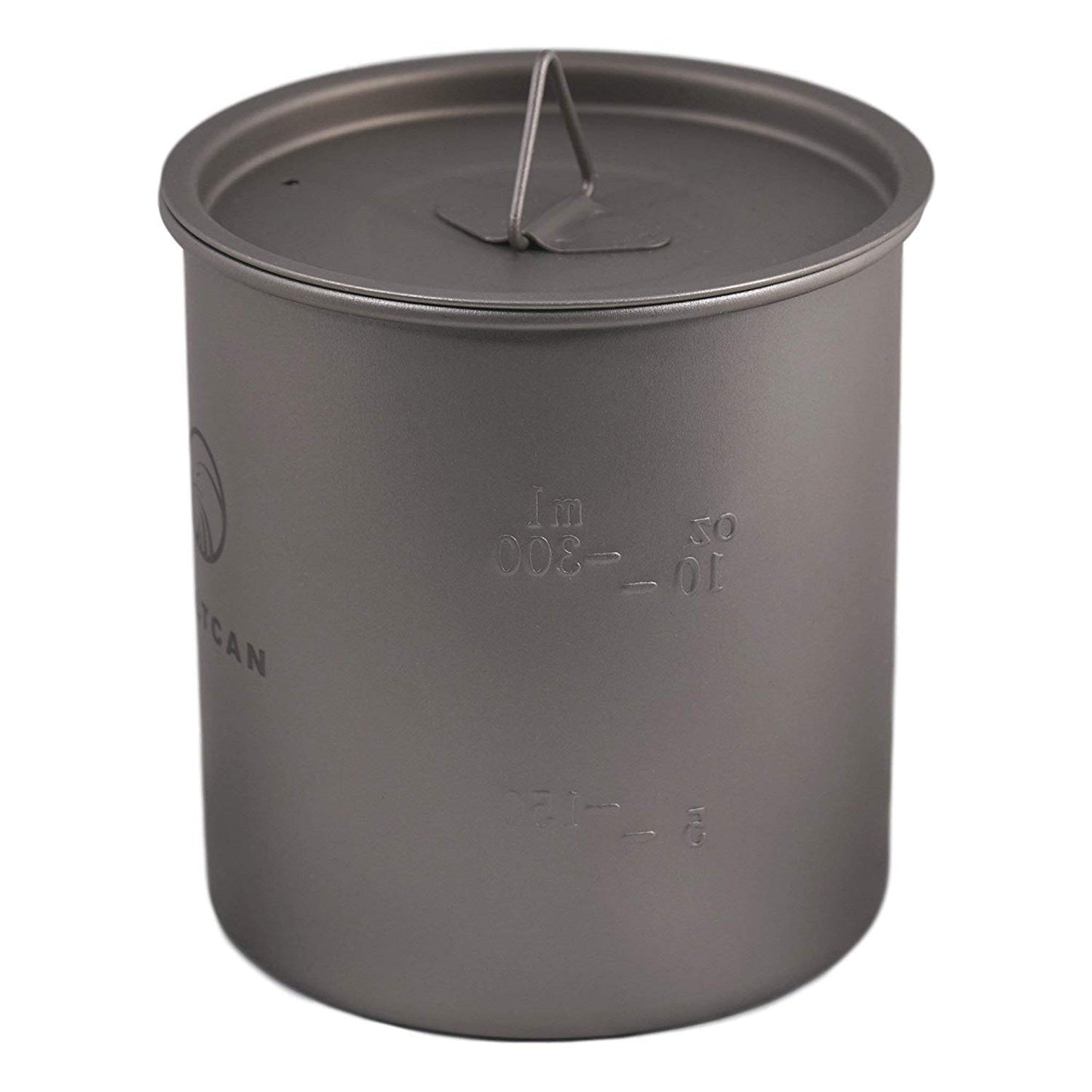 VALTCAN Titan-Campingbecher mit Deckel, 450 ml, 81 g 