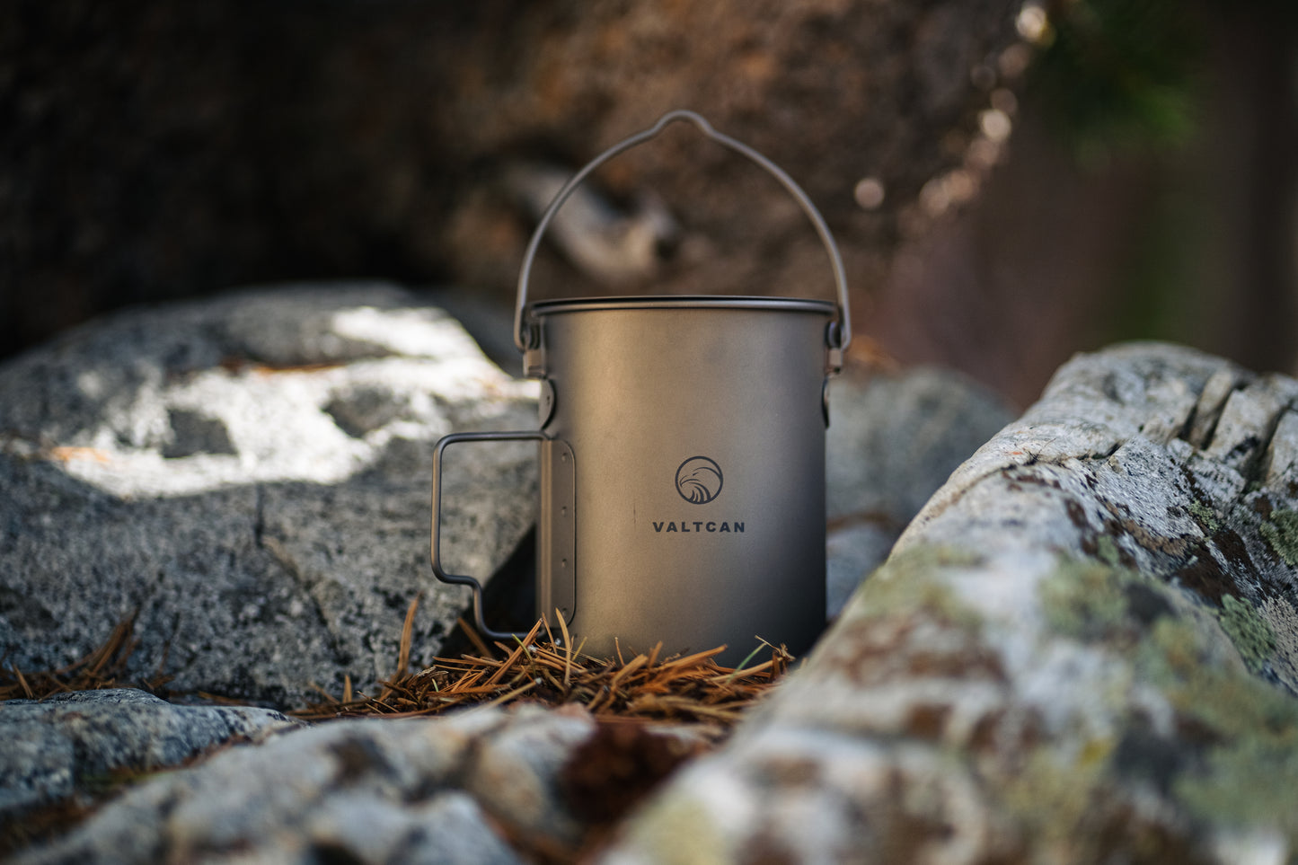 Valtcan 900 ml Titan-Topfbecher 34 fl oz Kaffeetasse mit Deckel und Packsack 134 g 