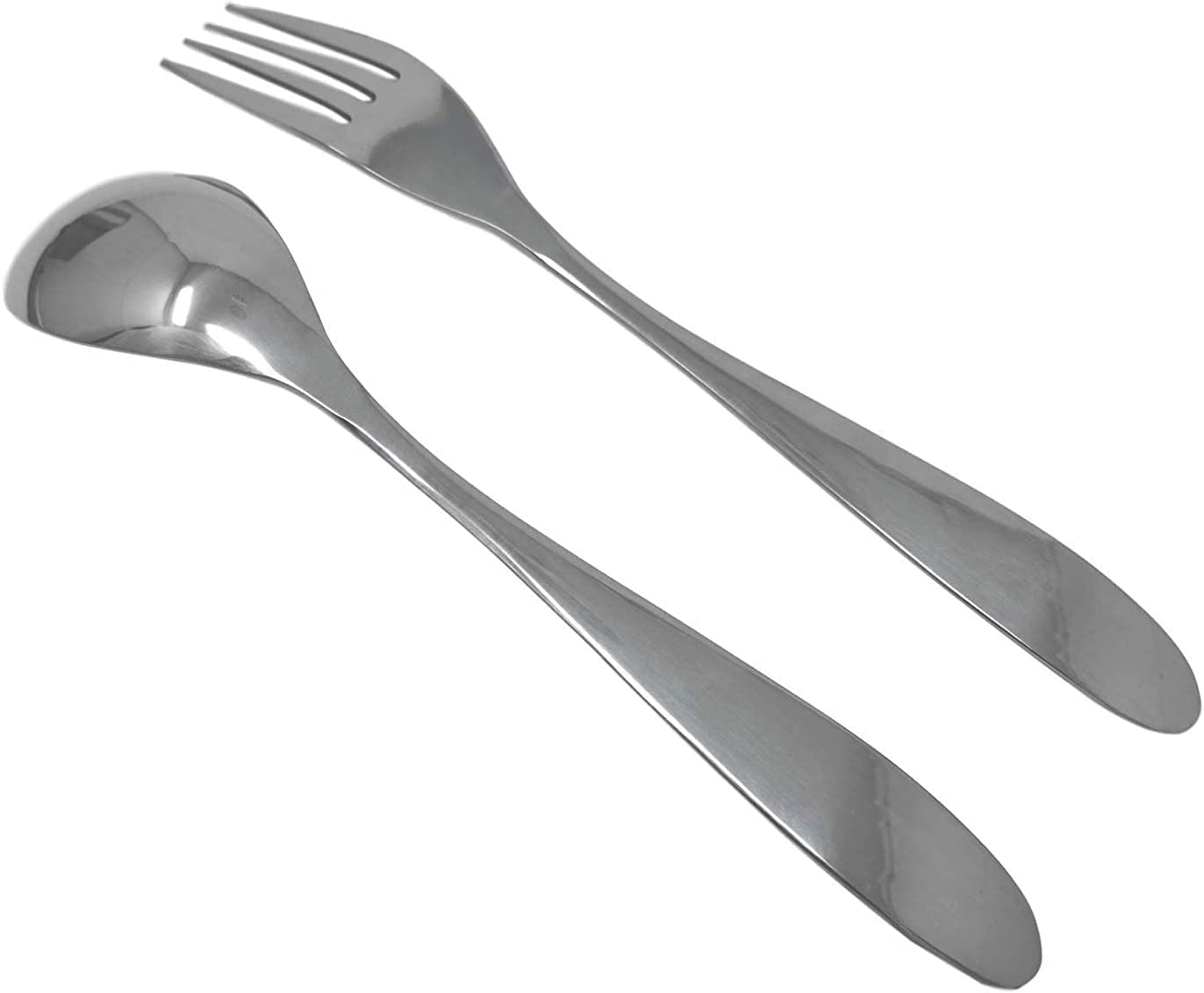 Valtcan Titanium Fork Spoon Knife Teaspoon Kitchen Flatware Long Dinner Size Travel Utensils Set 105g