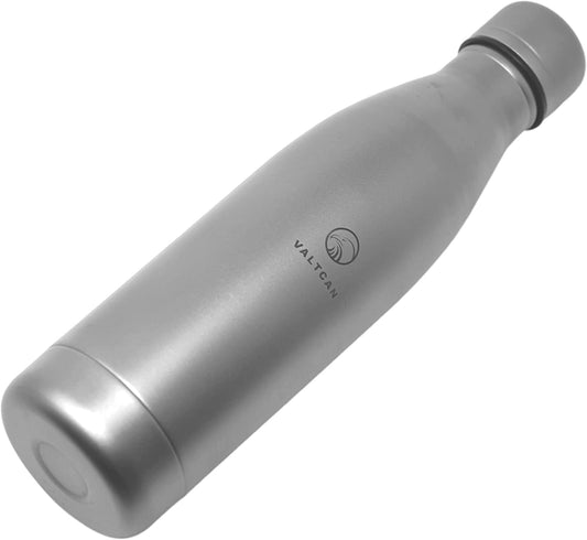 Valtcan Titanium Water Bottle 680ml 2023 Military Design with Carry Case 23oz Capacity for Biking Hiking Single Wall