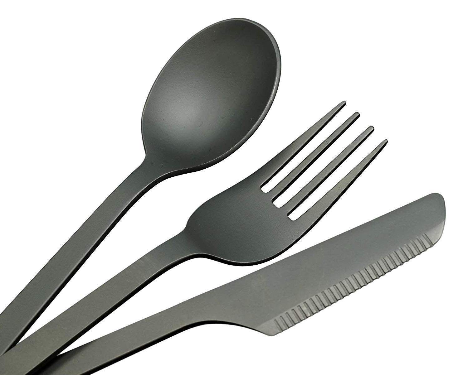 Valtcan Titanium Cutlery with Polished Head 4pc Set