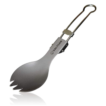 Valtcan Titan-Göffel-Set, faltbar, mit Tragetasche, 2 Stück, 18,4 g 