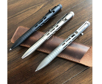 Titanium Bolt Action Pen · No Fuss, Built Once · Matte Black · 5.5in · 40g