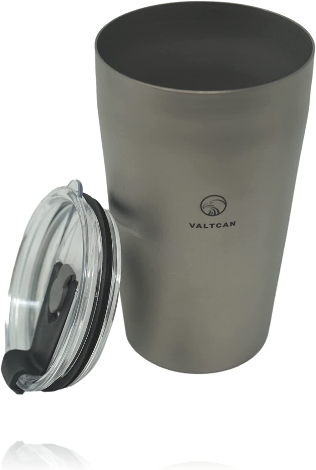 Valtcan Titanium Beer Cup Mug 500ml Double Wall with Lid 16.9 fl oz