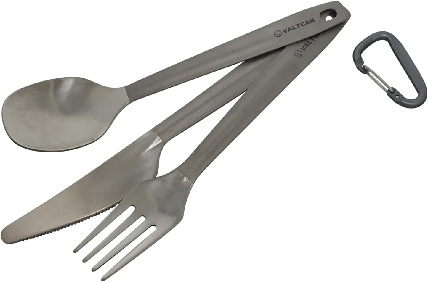 Valtcan 3-teiliges Titan-Camping-Rahmenset, polierte Enden, 120 g 