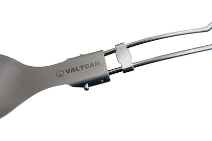 Valtcan Titan-Göffel-Set, faltbar, mit Tragetasche, 2 Stück, 18,4 g 