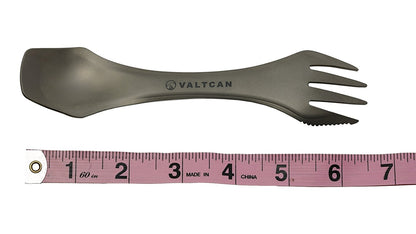 VALTCAN Titanium Spork 3-in-1 Fork Spoon Knife Essential Camping Flatware 24g