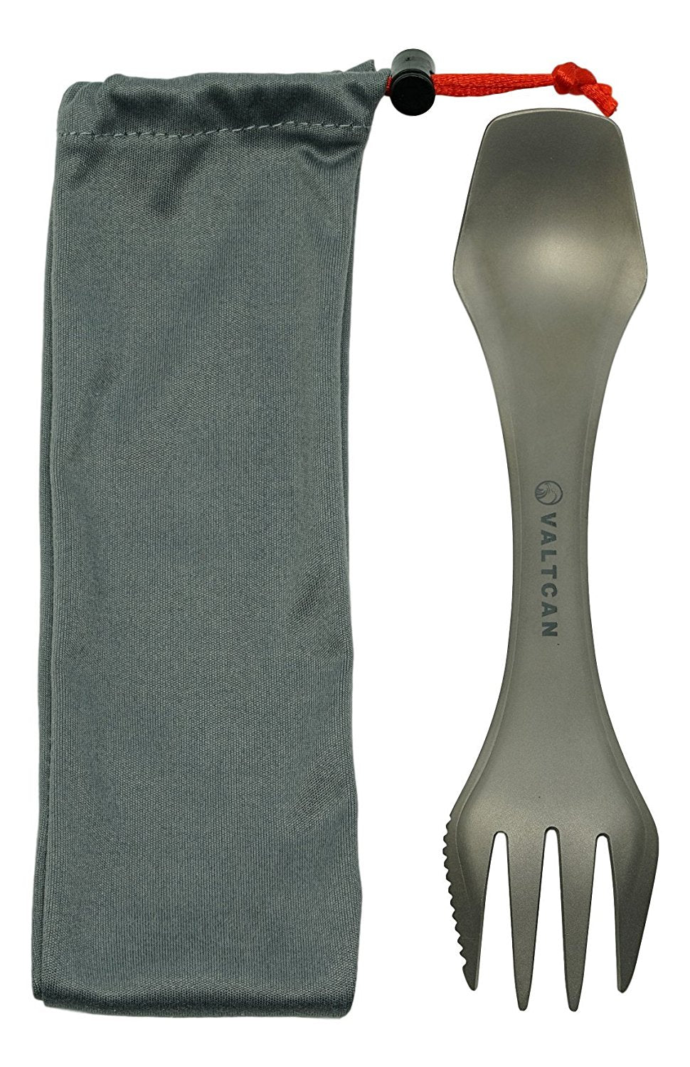 VALTCAN Titanium Spork 3-in-1 Fork Spoon Knife Essential Camping Flatware