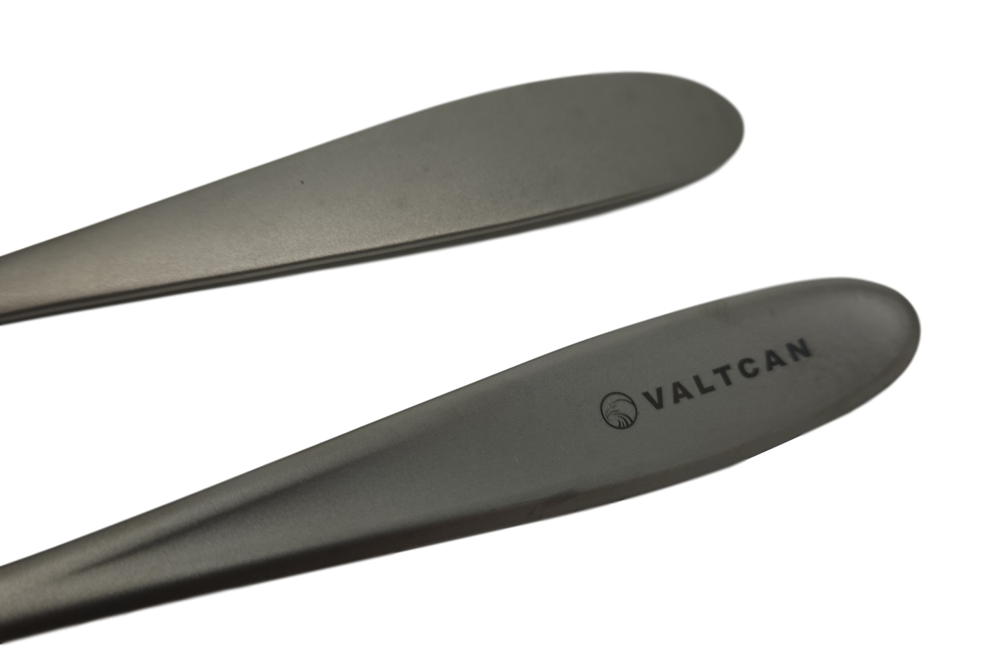 Valtcan Titanium Fork and Spoon Kitchen Flatware Full Length 8 inch Matte 54g