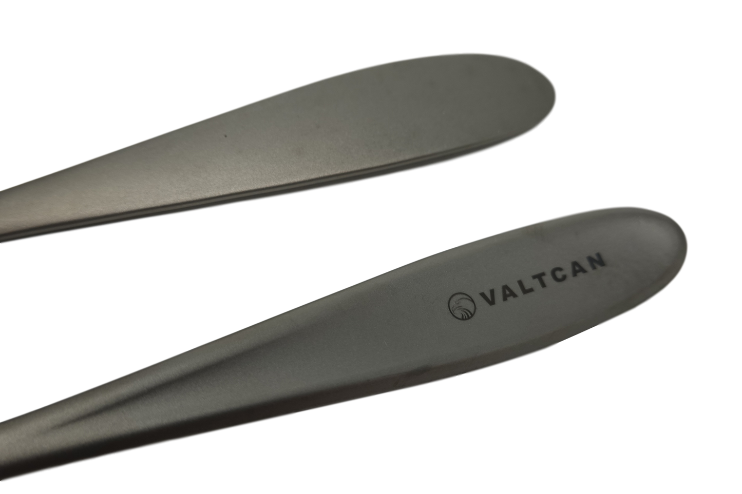 Valtcan Titanium Fork and Spoon Kitchen Flatware Full Length 8 inch Matte