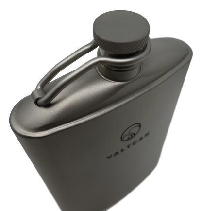 Valtcan Titanium Hip Flask Canteen 260ml 8.8 oz Capacity Ultralight 144g