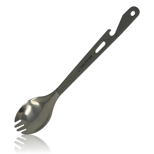 Valtcan Titanium Prime Göffel 3-in-1 Gabel Löffel Gabel Flaschenöffner Utensil 20g