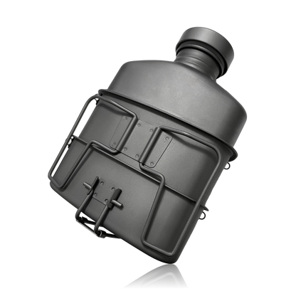Valtcan Titanium EndurePro Canteen with Mess kit Water Bottle Set Hydrate for Survival 1.1L, 750ml, 400ml 350g