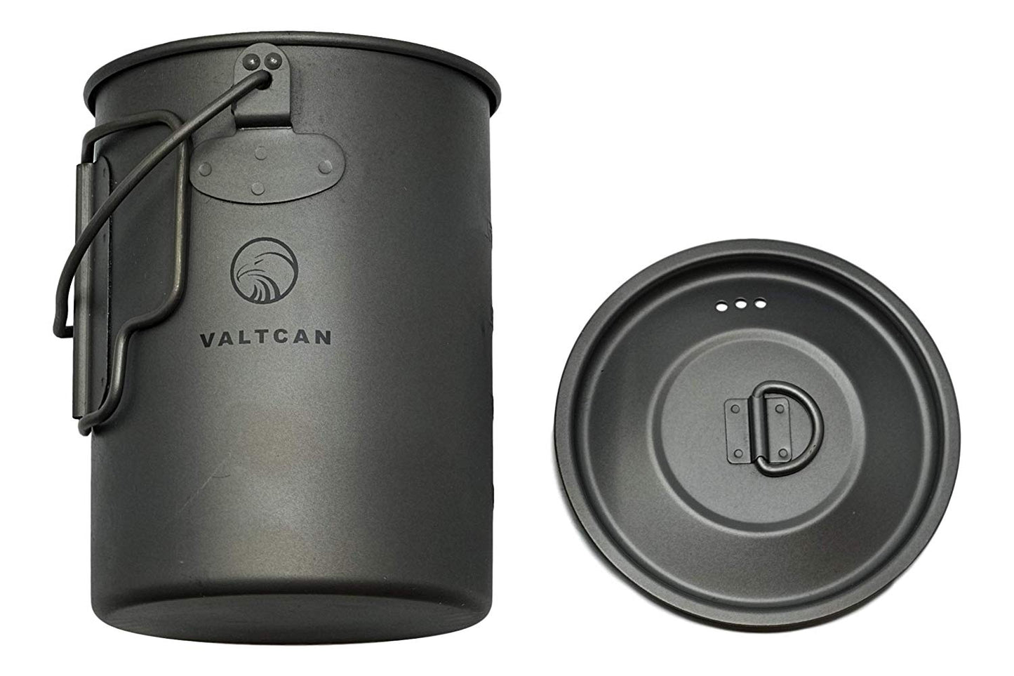 Valtcan 900 ml Titan-Topfbecher 34 fl oz Kaffeetasse mit Deckel und Packsack 134 g 